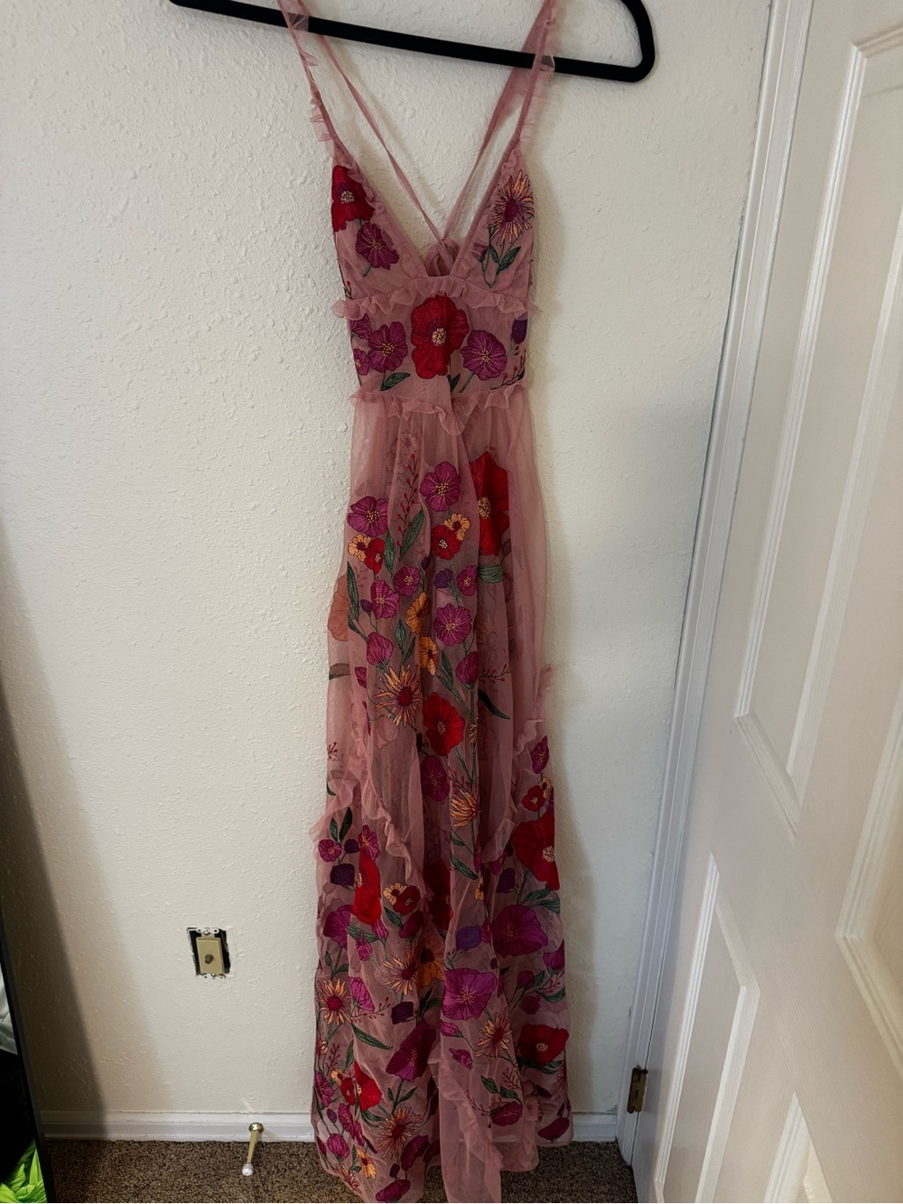 For Love of Lemons- Pink Kaylee Maxi Dress- worn once- SMALL - Picture 2 of 2